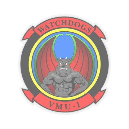 VMU 1 Watchdogs (USMC) STICKER Vinyl Kiss-Cut Decal 3 Inch Transparent - The Sticker Space