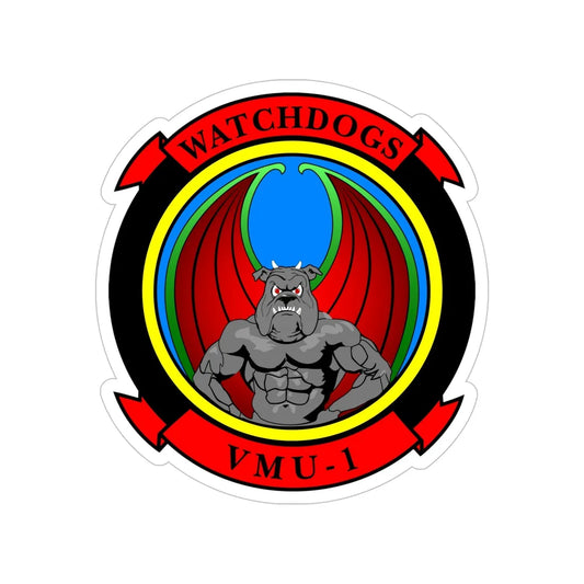 VMU 1 Watchdogs (USMC) Transparent STICKER Die-Cut Vinyl Decal 6 Inch - The Sticker Space