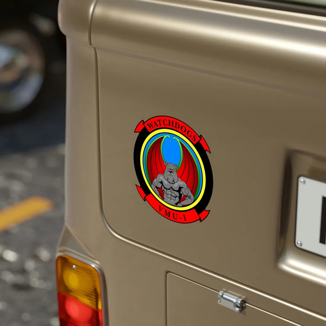 VMU 1 Watchdogs (USMC) Transparent STICKER Die-Cut Vinyl Decal - The Sticker Space