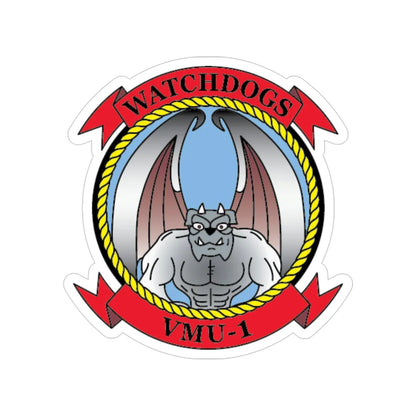 VMU 1 Watchdogs v2 (USMC) Transparent STICKER Die-Cut Vinyl Decal 5 Inch - The Sticker Space