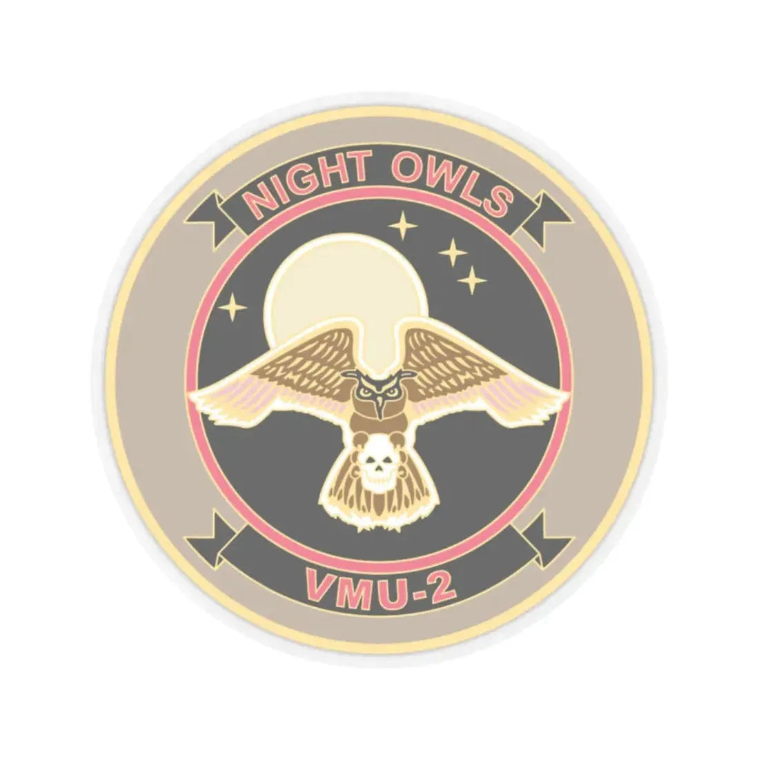VMU 2 Night Owls (USMC) STICKER Vinyl Kiss-Cut Decal 2 Inch Transparent - The Sticker Space
