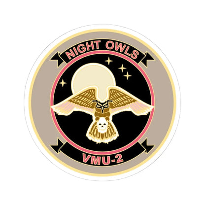VMU 2 Night Owls (USMC) STICKER Vinyl Kiss-Cut Decal 4 Inch White - The Sticker Space