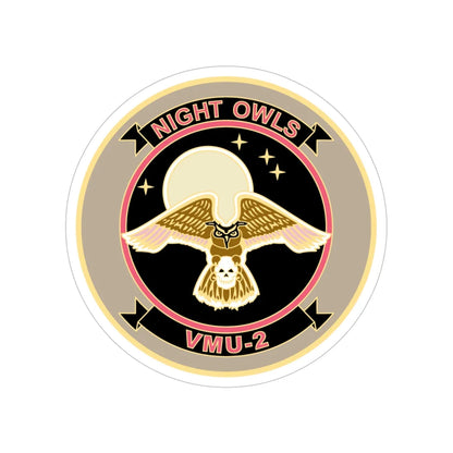 VMU 2 Night Owls (USMC) Transparent STICKER Die-Cut Vinyl Decal 5 Inch - The Sticker Space