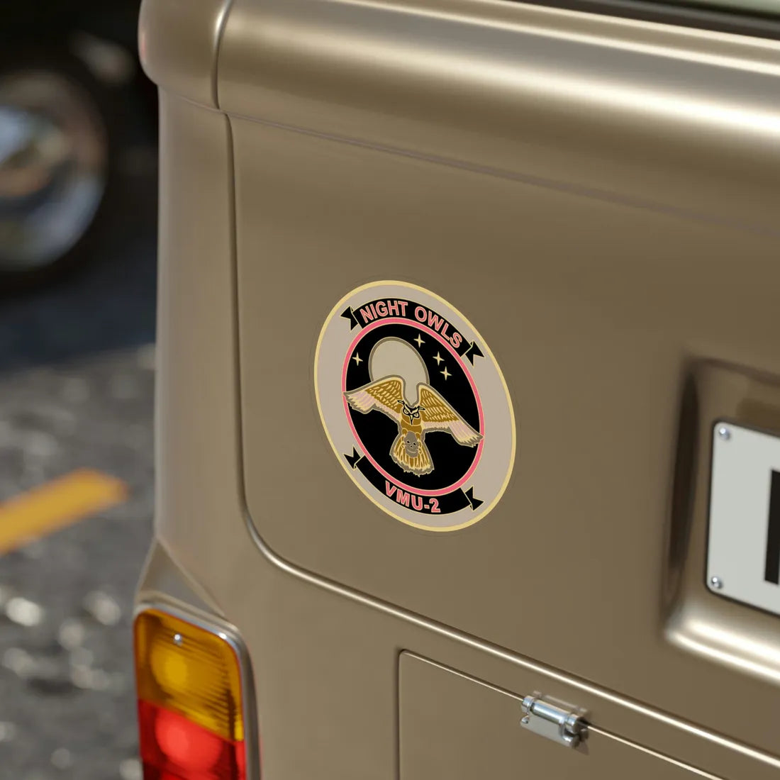 VMU 2 Night Owls (USMC) Transparent STICKER Die-Cut Vinyl Decal - The Sticker Space