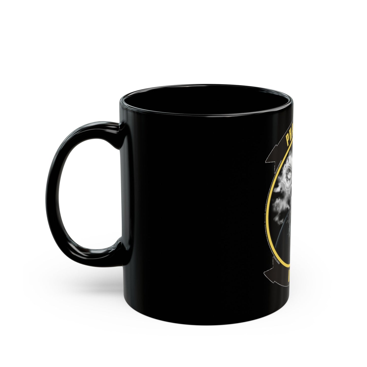 VMU 3 Phantoms (USMC) Black Coffee Mug-The Sticker Space