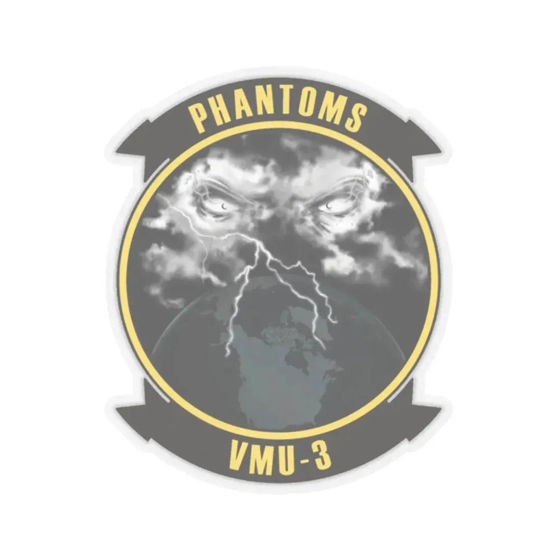 VMU 3 Phantoms (USMC) STICKER Vinyl Kiss-Cut Decal 2 Inch Transparent - The Sticker Space