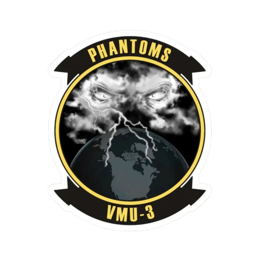 VMU 3 Phantoms (USMC) STICKER Vinyl Kiss-Cut Decal 2 Inch White - The Sticker Space