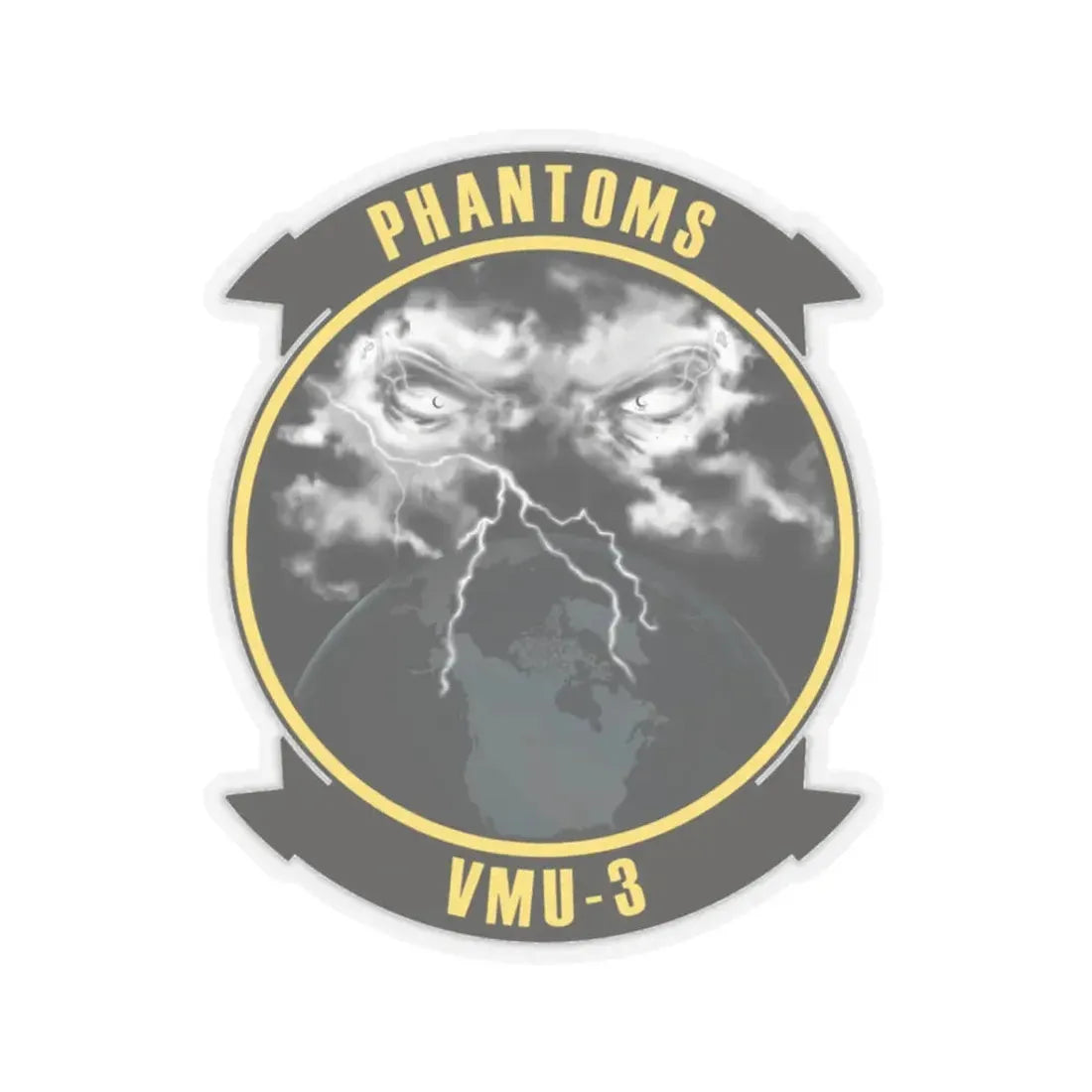 VMU 3 Phantoms (USMC) STICKER Vinyl Kiss-Cut Decal 3 Inch Transparent - The Sticker Space