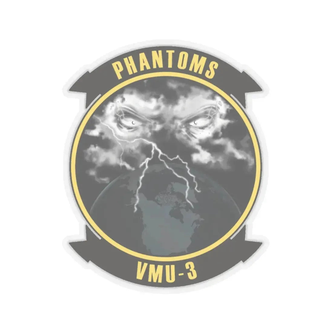VMU 3 Phantoms (USMC) STICKER Vinyl Kiss-Cut Decal 4 Inch Transparent - The Sticker Space