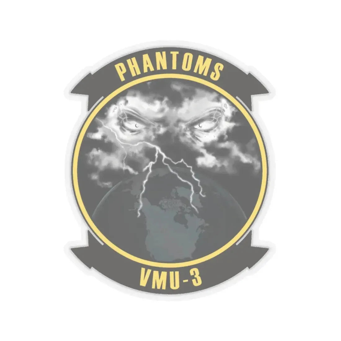 VMU 3 Phantoms (USMC) STICKER Vinyl Kiss-Cut Decal 6 Inch Transparent - The Sticker Space