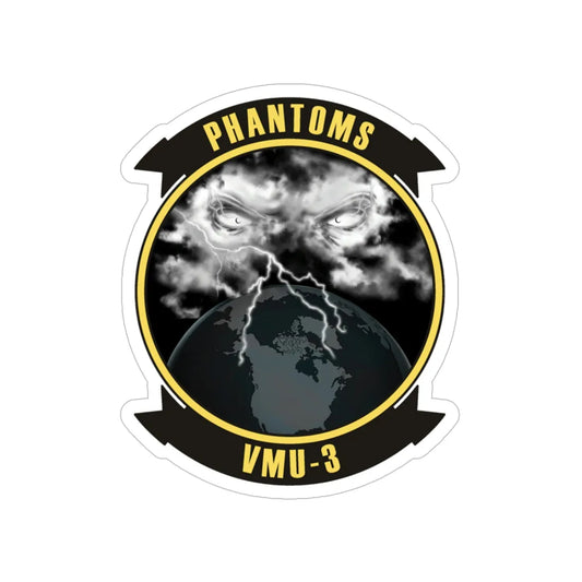 VMU 3 Phantoms (USMC) Transparent STICKER Die-Cut Vinyl Decal 6 Inch - The Sticker Space