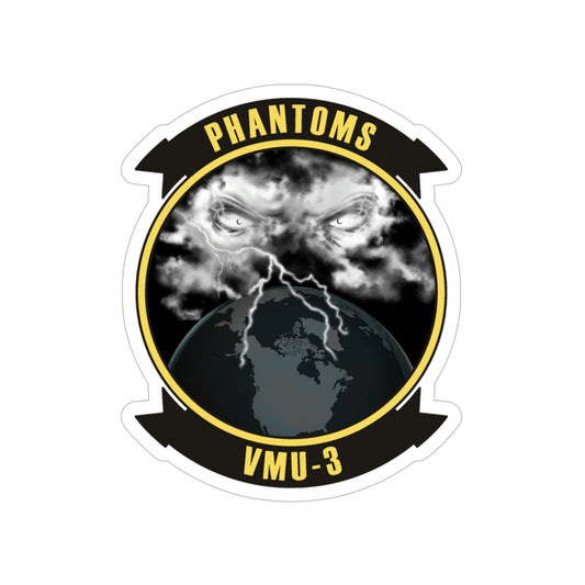 VMU 3 Phantoms (USMC) Transparent STICKER Die-Cut Vinyl Decal-6 Inch-The Sticker Space