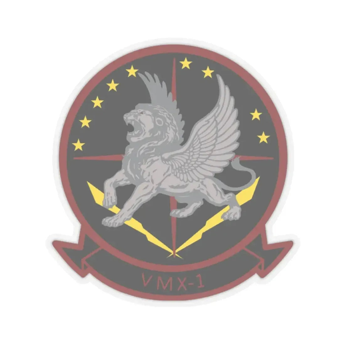VMX 1 Flying Lions (USMC) STICKER Vinyl Kiss-Cut Decal 2 Inch Transparent - The Sticker Space