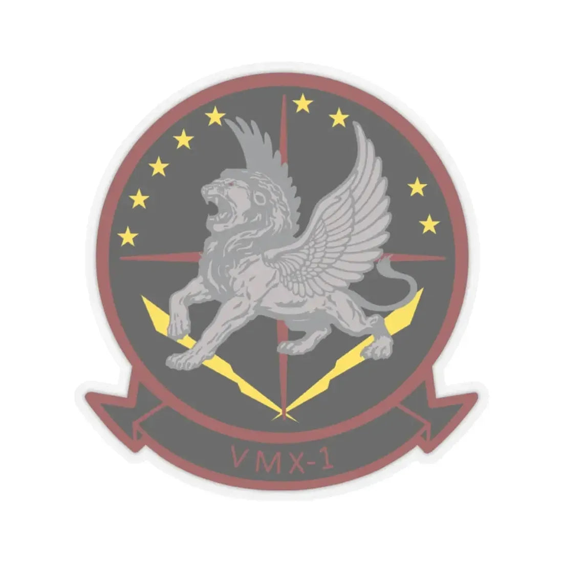 VMX 1 Flying Lions (USMC) STICKER Vinyl Kiss-Cut Decal 6 Inch Transparent - The Sticker Space