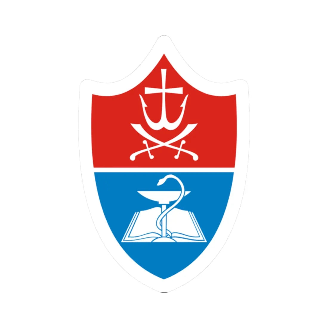 VNMU (Ukraine) (Coat of Arms) STICKER Vinyl Kiss-Cut Decal 2 Inch White - The Sticker Space