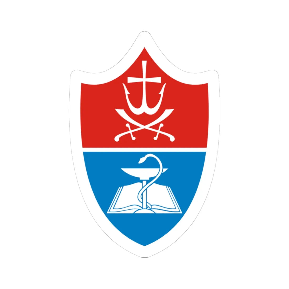 VNMU (Ukraine) (Coat of Arms) STICKER Vinyl Kiss-Cut Decal 3 Inch White - The Sticker Space