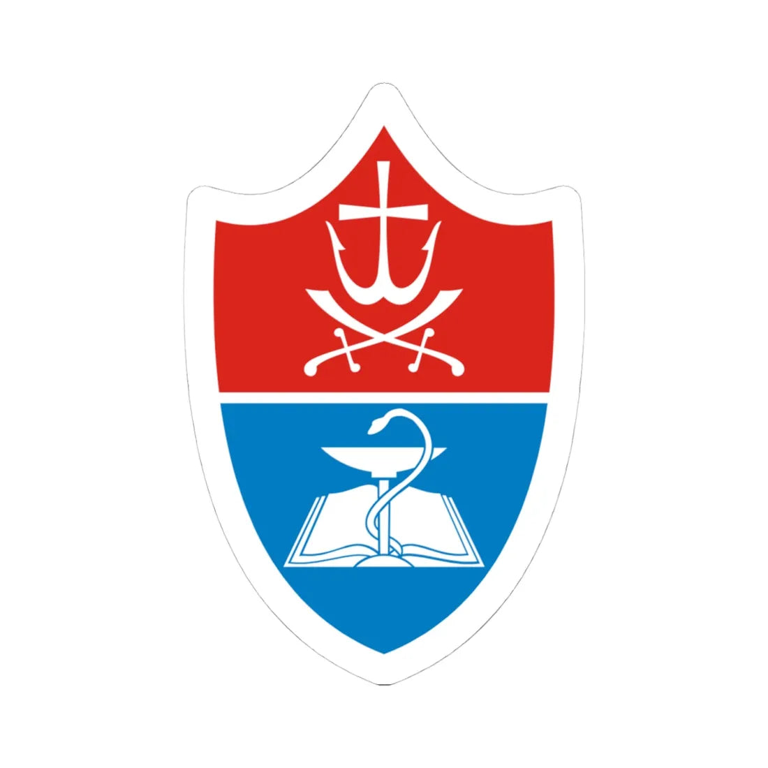 VNMU (Ukraine) (Coat of Arms) STICKER Vinyl Kiss-Cut Decal 4 Inch White - The Sticker Space