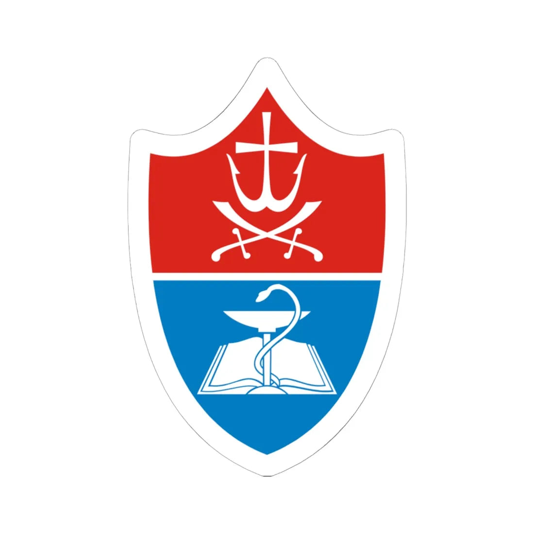 VNMU (Ukraine) (Coat of Arms) STICKER Vinyl Kiss-Cut Decal 6 Inch White - The Sticker Space