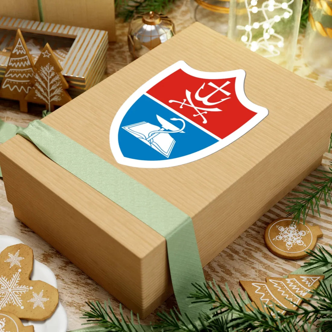 VNMU (Ukraine) (Coat of Arms) STICKER Vinyl Kiss-Cut Decal - The Sticker Space