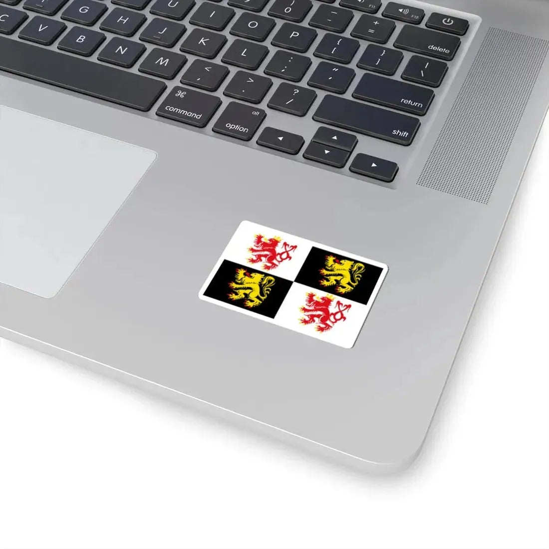 Voeren vlag (Belgium) STICKER Vinyl Kiss-Cut Decal - The Sticker Space