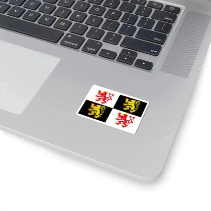 Voeren vlag (Belgium) STICKER Vinyl Kiss-Cut Decal - The Sticker Space