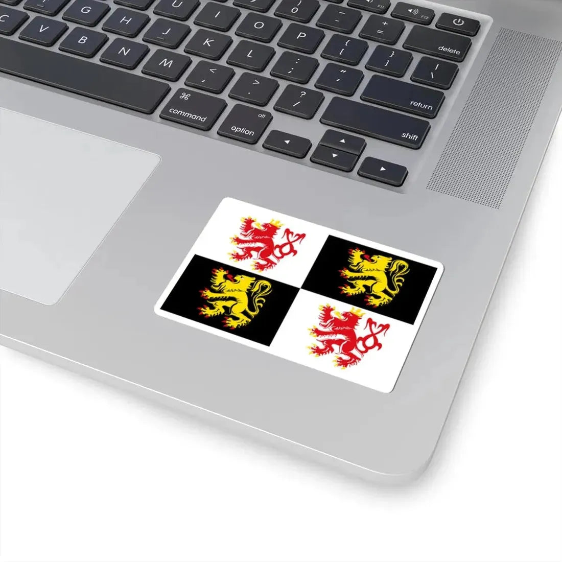 Voeren vlag (Belgium) STICKER Vinyl Kiss-Cut Decal - The Sticker Space