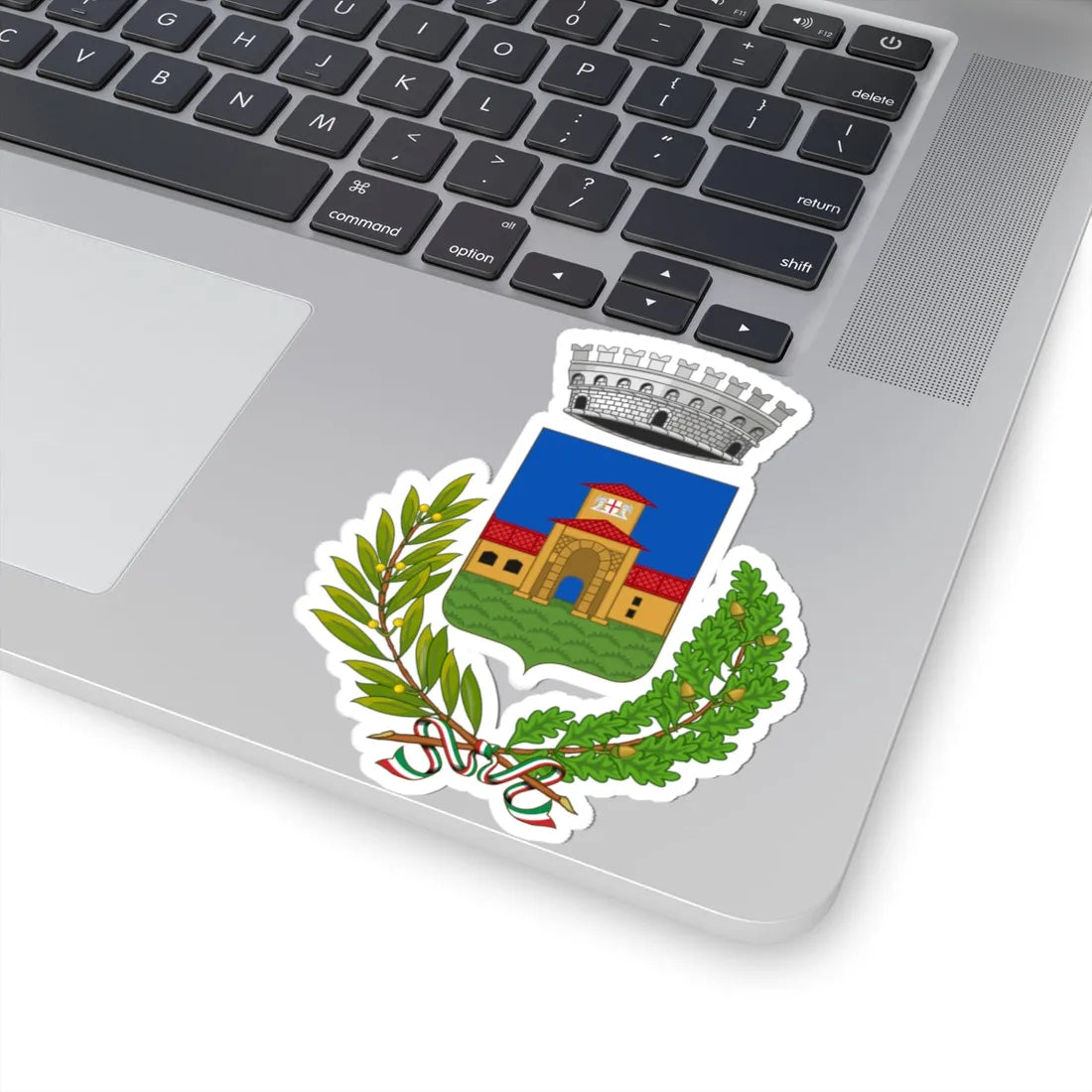 Voghiera-Stemma (Italy) (Coat of Arms) STICKER Vinyl Kiss-Cut Decal - The Sticker Space