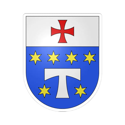 Vogorno-coat of arms (Switzerland) (Coat of Arms) STICKER Vinyl Kiss-Cut Decal 4 Inch White - The Sticker Space
