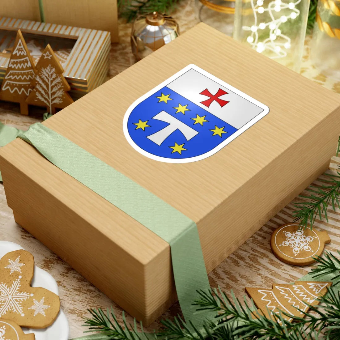 Vogorno-coat of arms (Switzerland) (Coat of Arms) STICKER Vinyl Kiss-Cut Decal - The Sticker Space