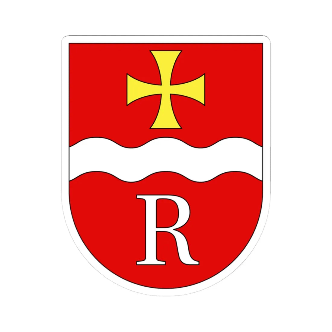 Vogtei Riviera wappen (Switzerland) (Coat of Arms) STICKER Vinyl Kiss-Cut Decal 3 Inch White - The Sticker Space