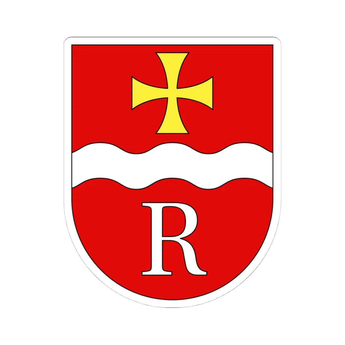Vogtei Riviera wappen (Switzerland) (Coat of Arms) STICKER Vinyl Kiss-Cut Decal 4 Inch White - The Sticker Space