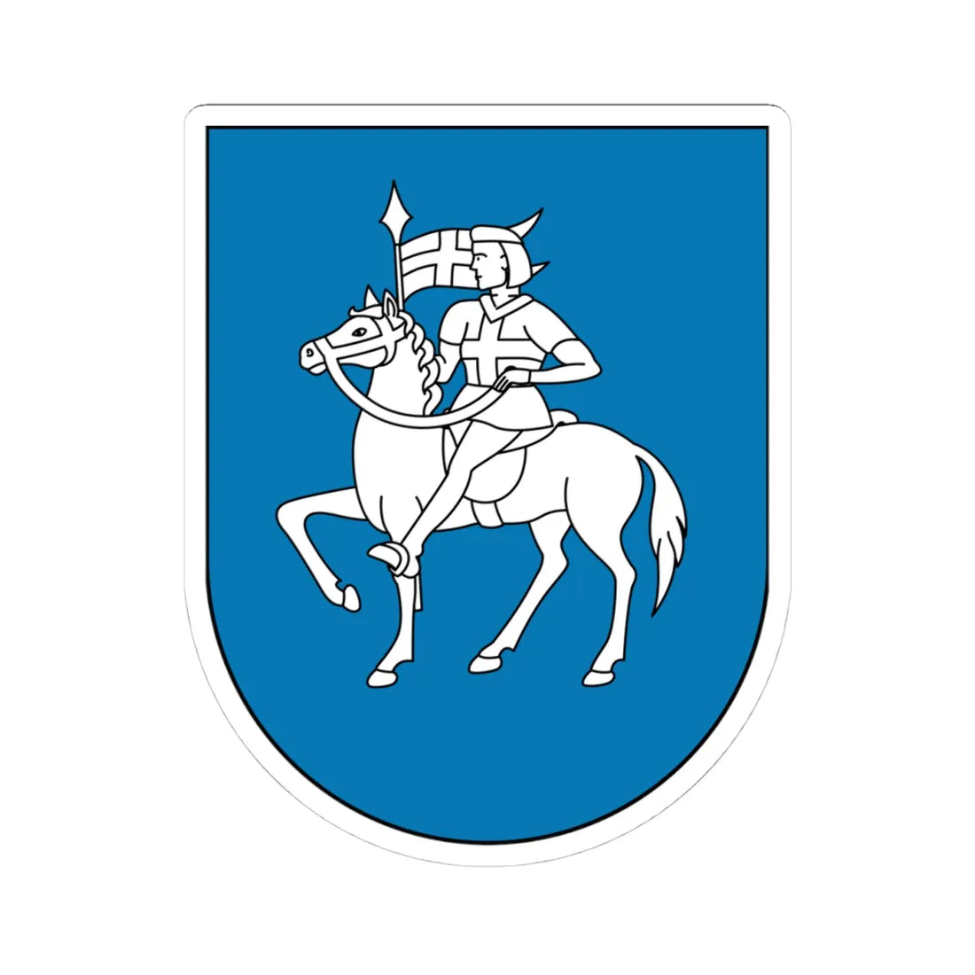 Vogtei Valmaggia wappen (Switzerland) (Coat of Arms) STICKER Vinyl Kiss-Cut Decal 4 Inch White - The Sticker Space