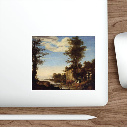 VOIS, Arie de - River Landscape (Artwork) STICKER Vinyl Die-Cut Decal-The Sticker Space