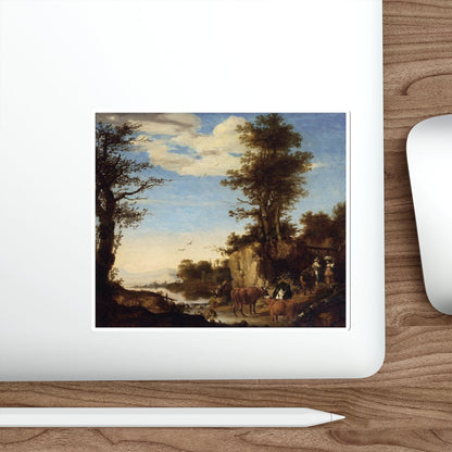 VOIS, Arie de - River Landscape (Artwork) STICKER Vinyl Die-Cut Decal-The Sticker Space