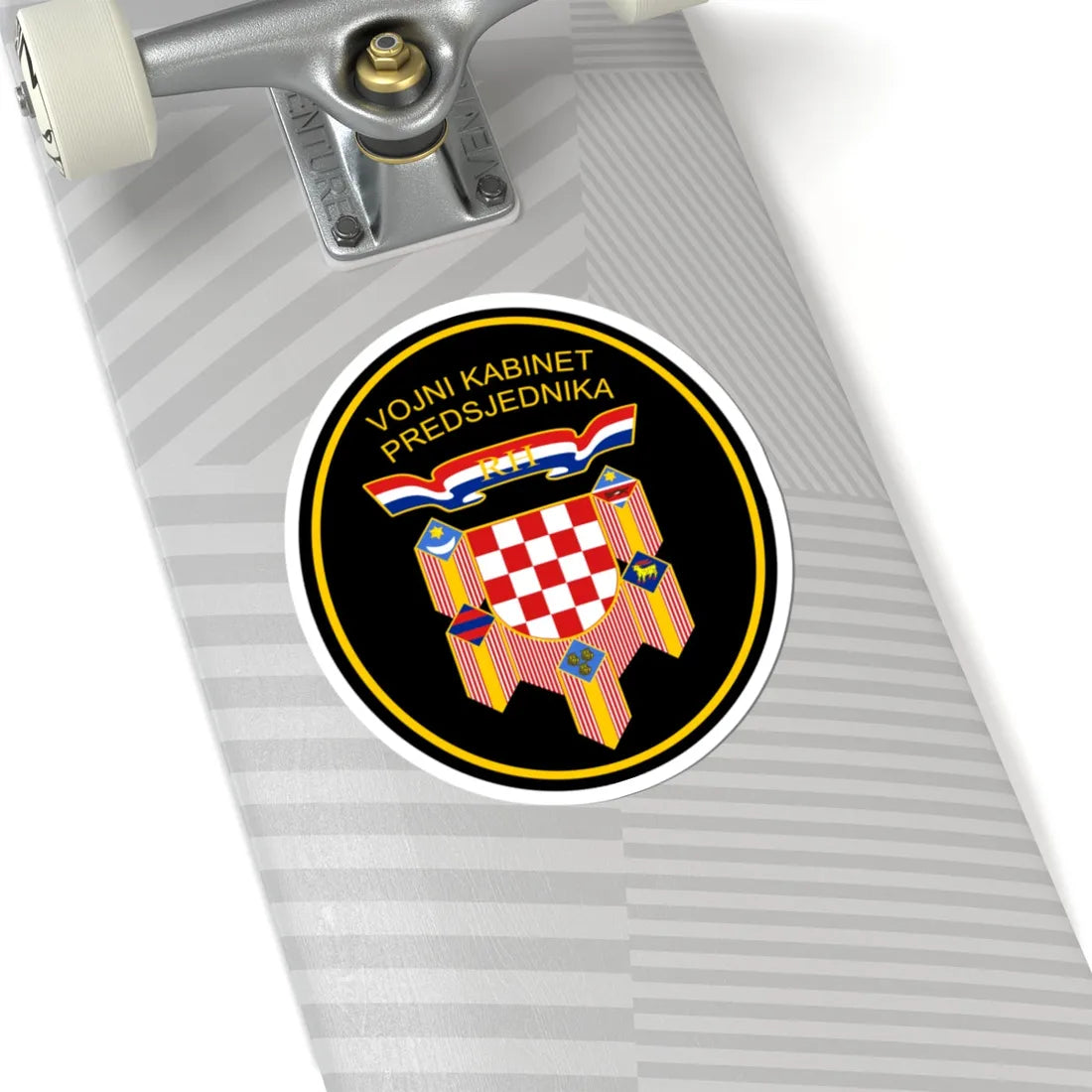Vojni kabinet Predsjednika Republike Hrvatske (Croatia) (Coat of Arms) STICKER Vinyl Kiss-Cut Decal - The Sticker Space