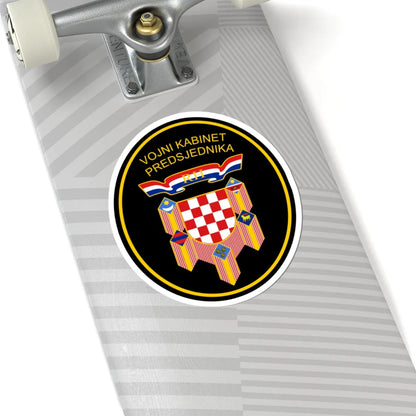 Vojni kabinet Predsjednika Republike Hrvatske (Croatia) (Coat of Arms) STICKER Vinyl Kiss-Cut Decal - The Sticker Space