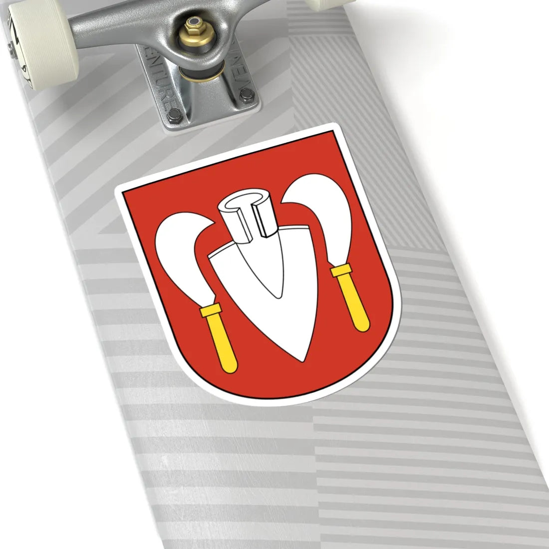 Volken-blazon (Switzerland) (Coat of Arms) STICKER Vinyl Kiss-Cut Decal - The Sticker Space