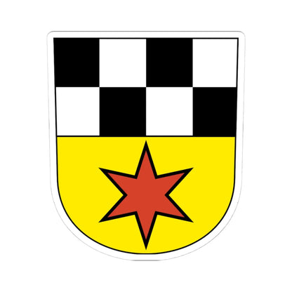 Volketswil-blazon (Switzerland) (Coat of Arms) STICKER Vinyl Kiss-Cut Decal 4 Inch White - The Sticker Space