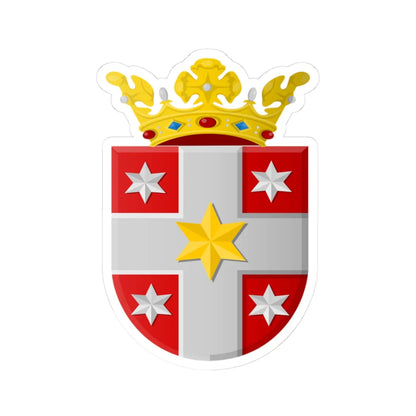 Vollenhove wapen (Netherlands) (Coat of Arms) STICKER Vinyl Kiss-Cut Decal 3 Inch White - The Sticker Space