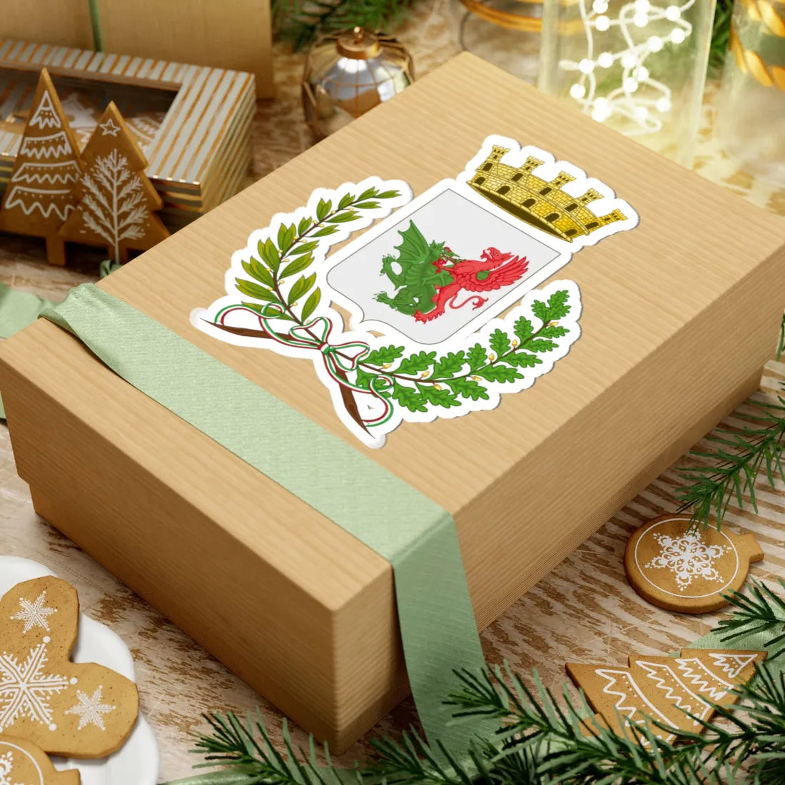 Volterra-Stemma (Italy) (Coat of Arms) STICKER Vinyl Kiss-Cut Decal - The Sticker Space