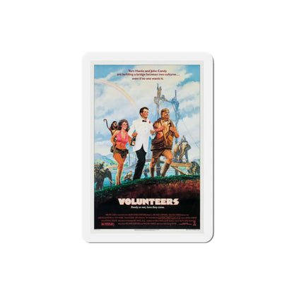 Volunteers 1985 Movie Poster Refrigerator Magnet 2 Inch - The Sticker Space