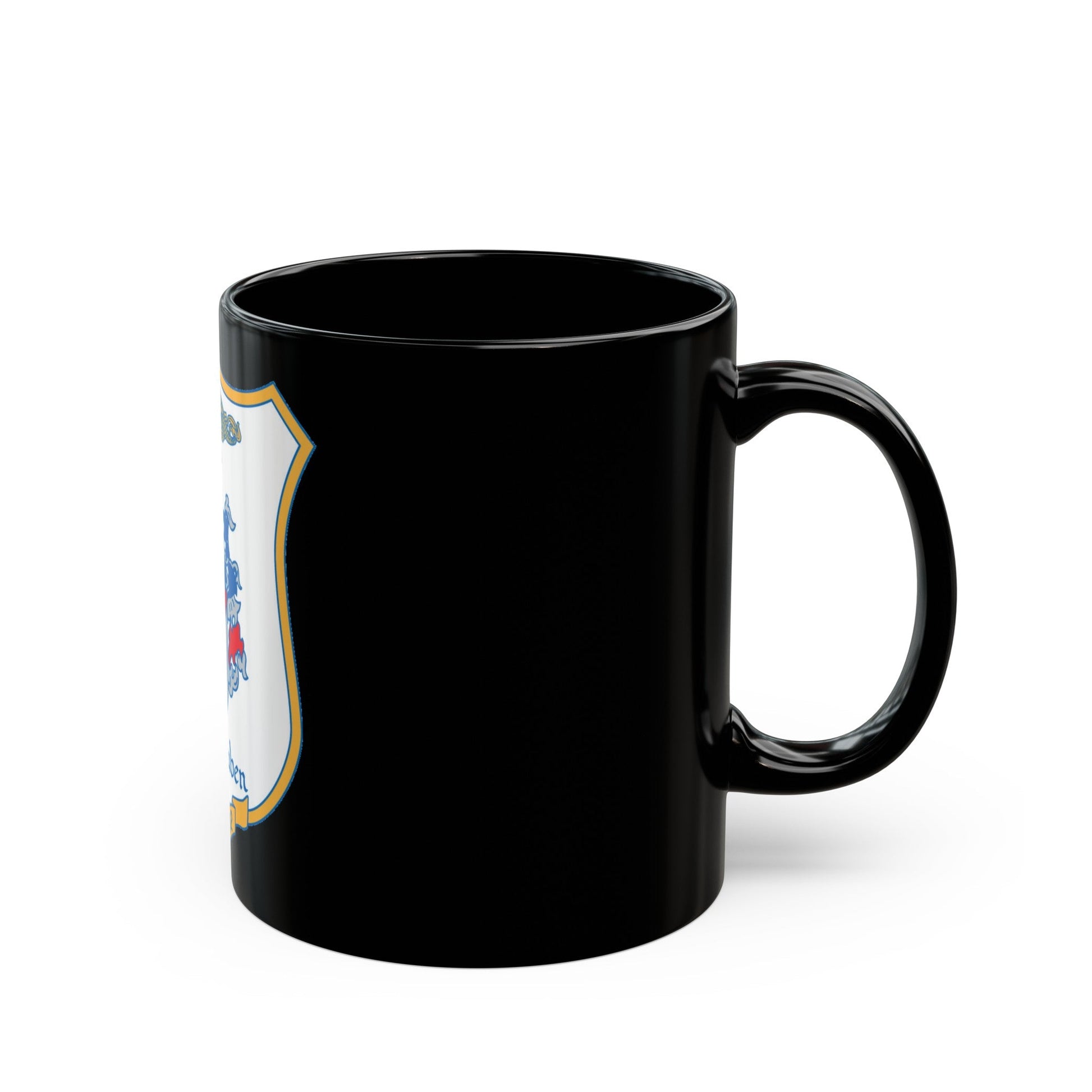 Von Steuben SSBN 632 (U.S. Navy) Black Coffee Mug-The Sticker Space