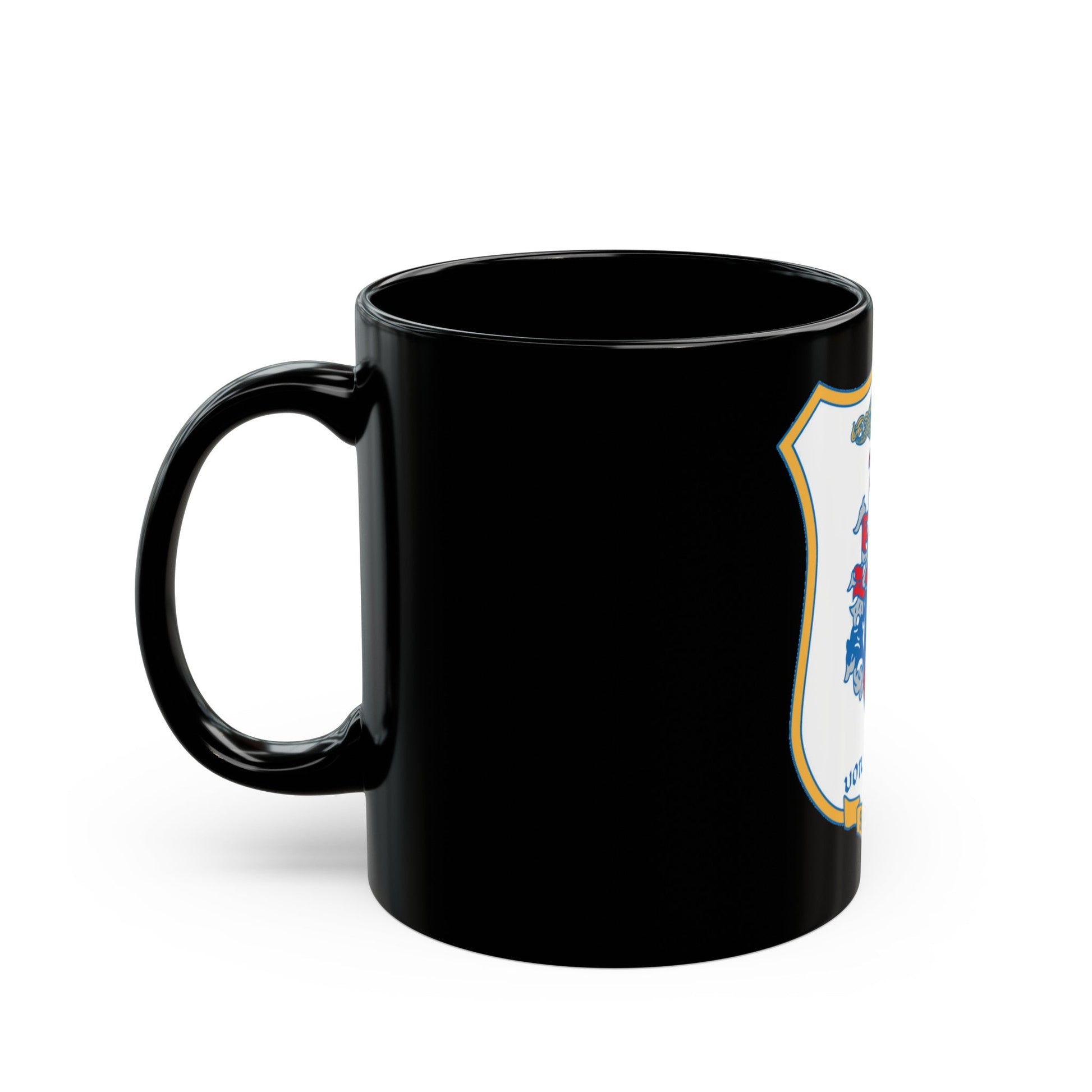 Von Steuben SSBN 632 (U.S. Navy) Black Coffee Mug-The Sticker Space