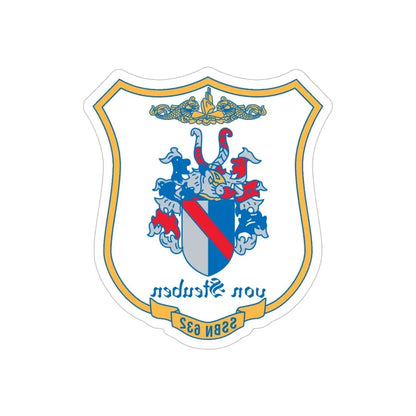 Von Steuben SSBN 632 (U.S. Navy) REVERSE PRINT Transparent Die-Cut STICKER 6 Inch Die-Cut Transparent - The Sticker Space