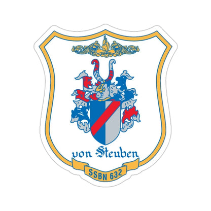 Von Steuben SSBN 632 (U.S. Navy) STICKER Vinyl Die-Cut Decal 2 Inch - The Sticker Space