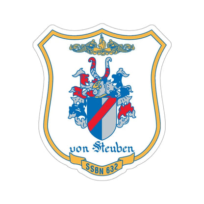 Von Steuben SSBN 632 (U.S. Navy) STICKER Vinyl Die-Cut Decal 3 Inch - The Sticker Space