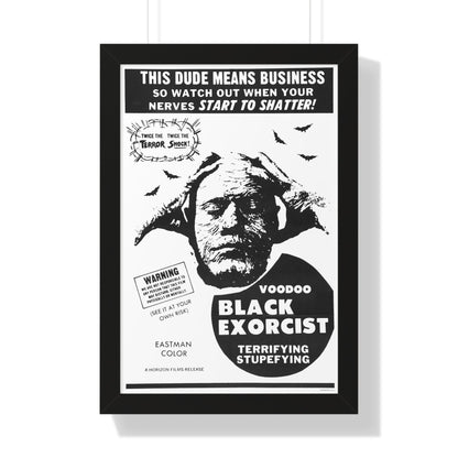 VOODOO BLACK EXORCIST 1974 - Framed Movie Poster-16″ x 24″-The Sticker Space