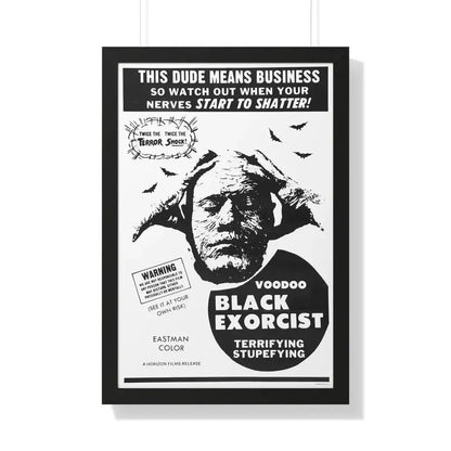 VOODOO BLACK EXORCIST 1974 - Framed Movie Poster 20" x 30" Black - The Sticker Space