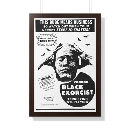 VOODOO BLACK EXORCIST 1974 - Framed Movie Poster-20" x 30"-The Sticker Space