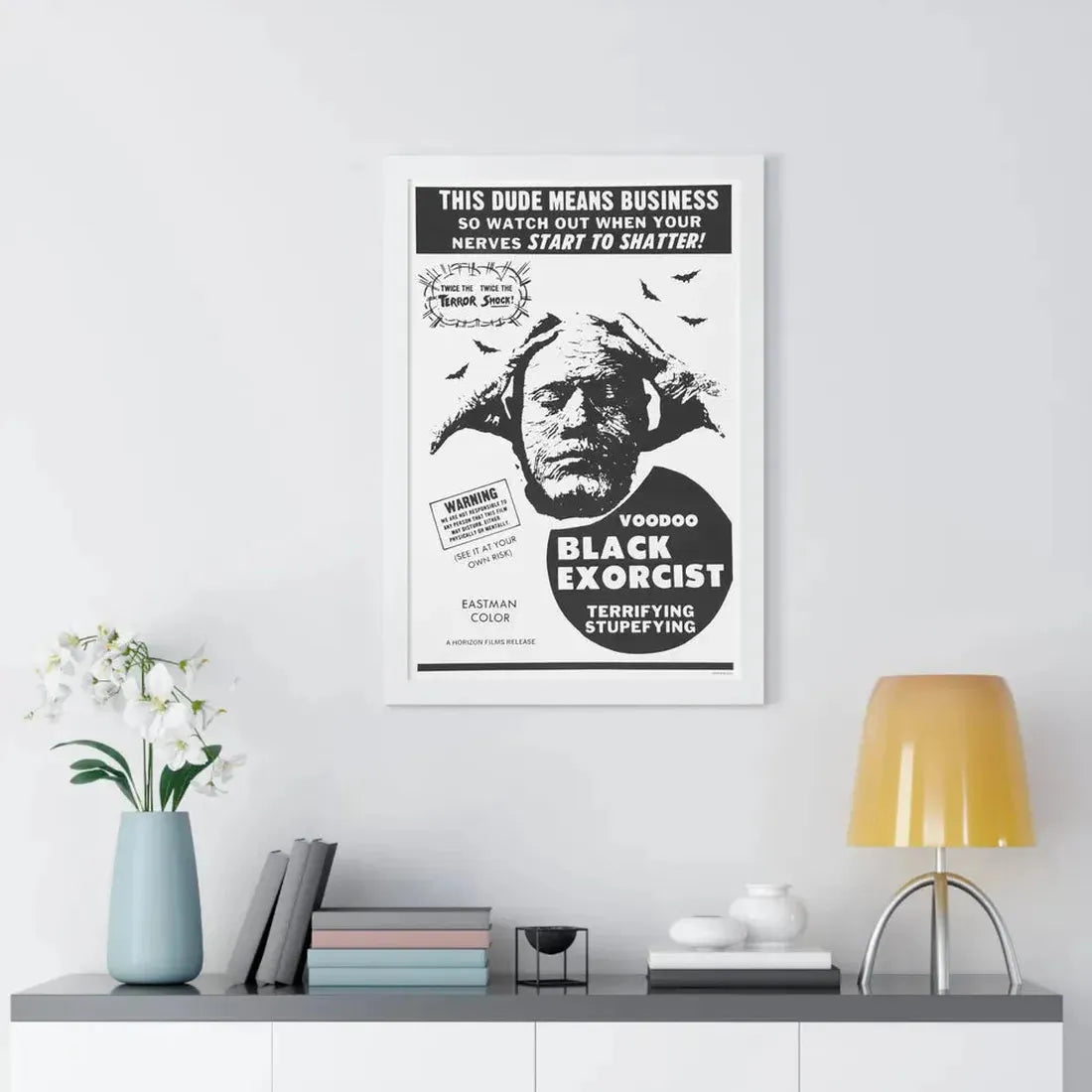 VOODOO BLACK EXORCIST 1974 - Framed Movie Poster - The Sticker Space